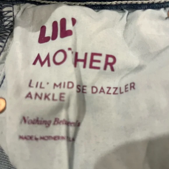 Lil MOTHER Blue Straight Leg petite Jeans - Picture 2 of 4